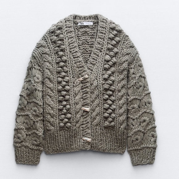 Zara Sweaters - Zara Structured Knit Cardigan